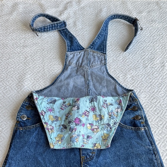 Helen Vintage Blue Denim Women Jeans Overalls Sz S - Picture 3 of 10